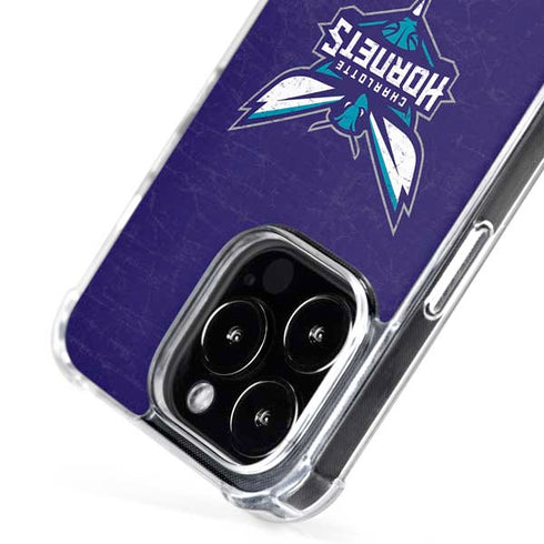 NBA Charlotte Hornets Distressed-Purple iPhone 16 Pro MagSafe Case